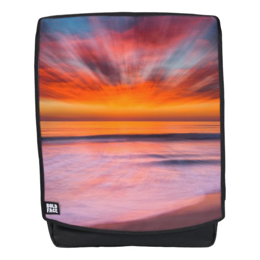 Zonsondergang Tamarack Beach | Carlsbad, CA Rugtassen (Voorkant)