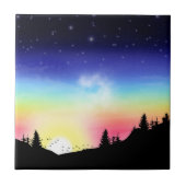 zonsondergang tegeltje (Voorkant)