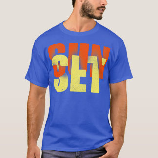 Zonsondergang tijd t-shirt