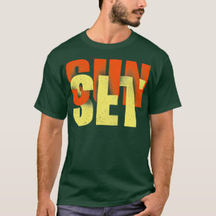 Zonsondergang tijd t-shirt