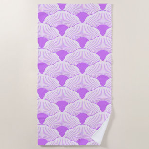 Zonsondergang, tonale violette, concrete textuur strandlaken