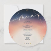 Zonsondergang tot Moonrise Ronde menu (Voorkant)