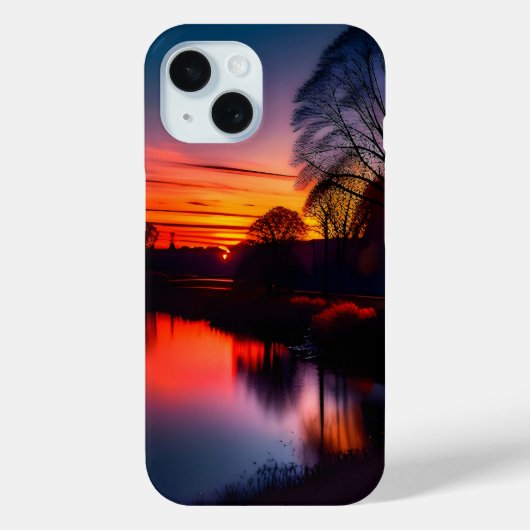 Zonsondergang Uitzicht één Case-Mate iPhone Case (Achterkant)