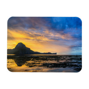 Zonsondergang van de Baai van El Nido Magneet