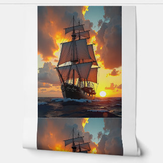 Zonsondergang van de Cisa Verna Behang