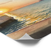 Zonsondergang van de Haven Poster (Hoek)
