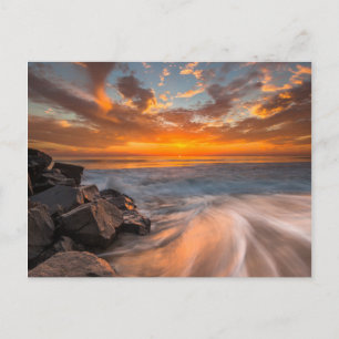 Zonsondergang vanaf Tamarach Beach Briefkaart