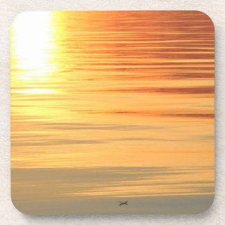 zonsondergang veer bier onderzetter