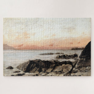 Zonsondergang, Vevey, Zwitserland – Gustave Courbe Legpuzzel