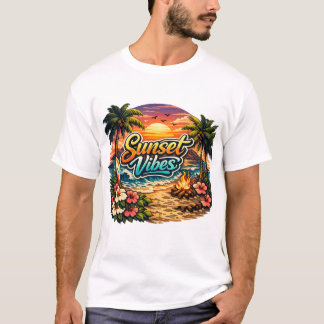 zonsondergang vibes t-shirt voor alle leeftijden