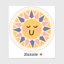 Zonsondergang Vinyl Sticker