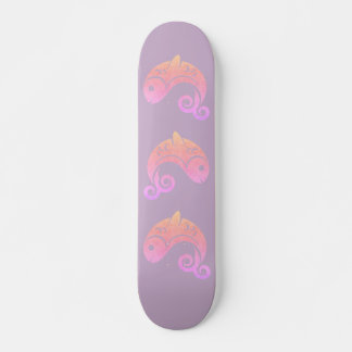 zonsondergang vis skateboard