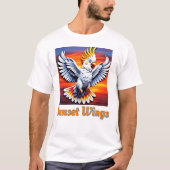 " ZONSONDERGANG VLEUGELS " T-SHIRT (Voorkant)