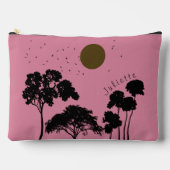 Zonsondergang vogels boom silhouetten aangepaste n etui (Voorkant)