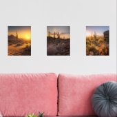 Zonsondergang woestijnlandschappen. Arizona Muurkunst Sets (Woonkamer)