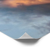 Zonsondergang wolk in een blauwe lucht poster (Hoek)