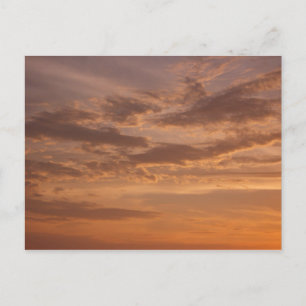 Zonsondergang Wolken II Pastel Abstracte Natuur Briefkaart