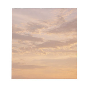 Zonsondergang Wolken II Pastel Abstracte Natuur Notitieblok