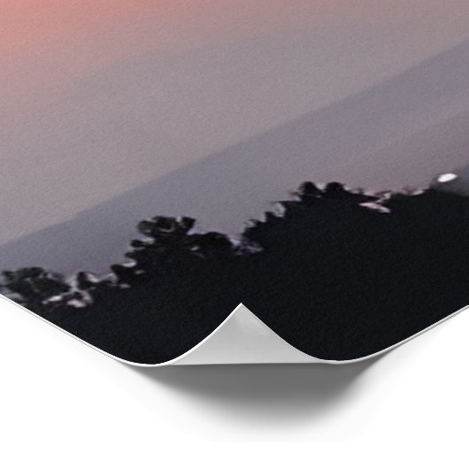 zonsondergang-wolkenlandschap poster (Hoek)