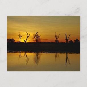 Zonsondergang, Yellow Water Billabong Briefkaart