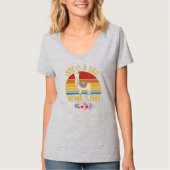 zonsondergang Ze is een slechte mama Llama Funny T-shirt (Voorkant)