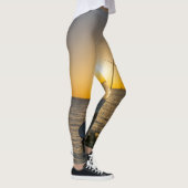 Zonsondergang Zeilboot Scheepswrak Gulf Breeze FL  Leggings (Rechts)