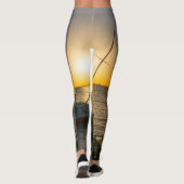 Zonsondergang Zeilboot Scheepswrak Gulf Breeze FL  Leggings (Achterkant)