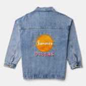 Zonsondergang zomerdromen denim jacket (Achterkant)