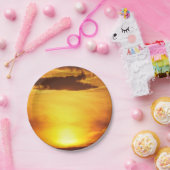 zonsondergang, zon, lucht, landschap, zonsopgang,  papieren bordje (Feest)