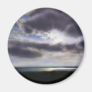 Zonsondergang zonsopgang oever skyline oceaan schi magneet