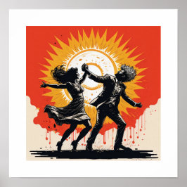  zonsondergangdans poster