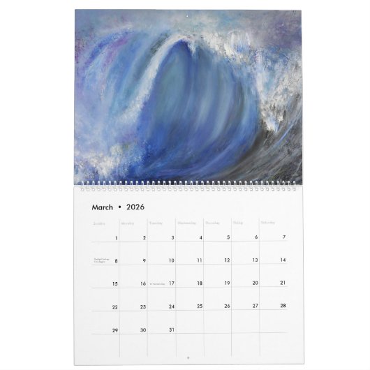 zonsondergangen 2021 Ocean Calendar Kalender (Mar 2026)