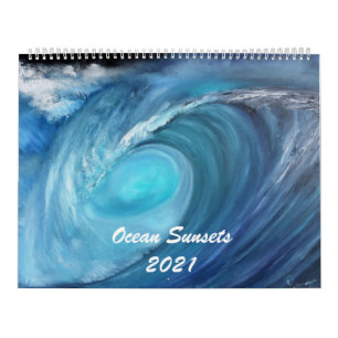 zonsondergangen 2021 Ocean Calendar Kalender