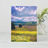 zonsondergangen feestdagenkaart (Staand voorkant)