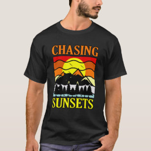 Zonsondergangen huren t-shirt