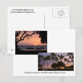 Zonsondergangen in Kona Briefkaart (Voorkant / Achterkant)