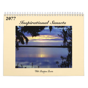 Zonsondergangen met Inspirerend geschriften Kalender