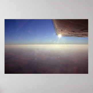 Zonsondergangen onder vleugels poster