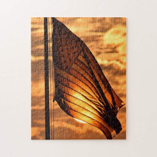 Zonsondergangen op de oude glory Puzzle Legpuzzel (Verticaal)