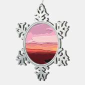 ZONSONDERGANGEN TIN SNEEUWVLOK ORNAMENT (Rechts)