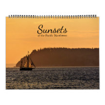 Zonsondergangen van de Pacific Northwest