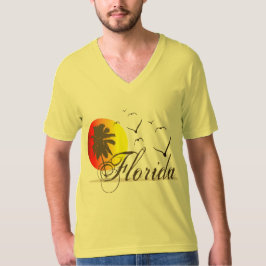 Zonsondergangen van Florida en Seagulls T-shirt