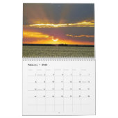 Zonsondergangen van het meer Erie Kalender (Feb 2026)