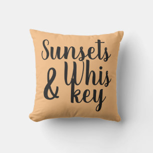  ZONSONDERGANGEN & WHISKEY-typografie   Buitenkussen