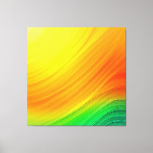 zonsonderganggradiëntstroom canvas afdruk (Voorkant)