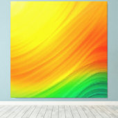 zonsonderganggradiëntstroom canvas afdruk (Insitu (Houten vloer))
