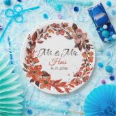 Zonsondergangsbloemen Papieren Bordje (Feest)