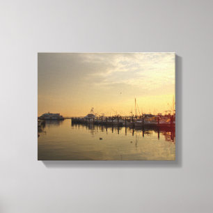 Zonsopgang bij Atlantic Highlands NJ Canvas Afdruk
