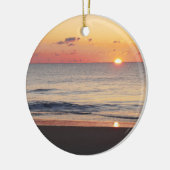 Zonsopgang bij Bethany Beach II Keramisch Ornament (Links)
