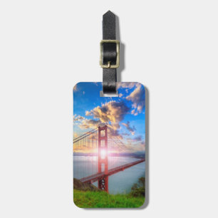 Zonsopgang bij Golden Gate Bagagelabel
